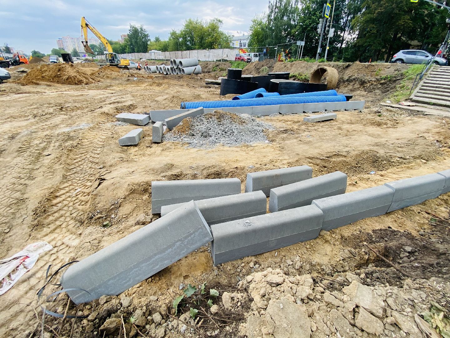 Балашиха, МЦД-4, платформа Ольгино, перехватывающая парковка