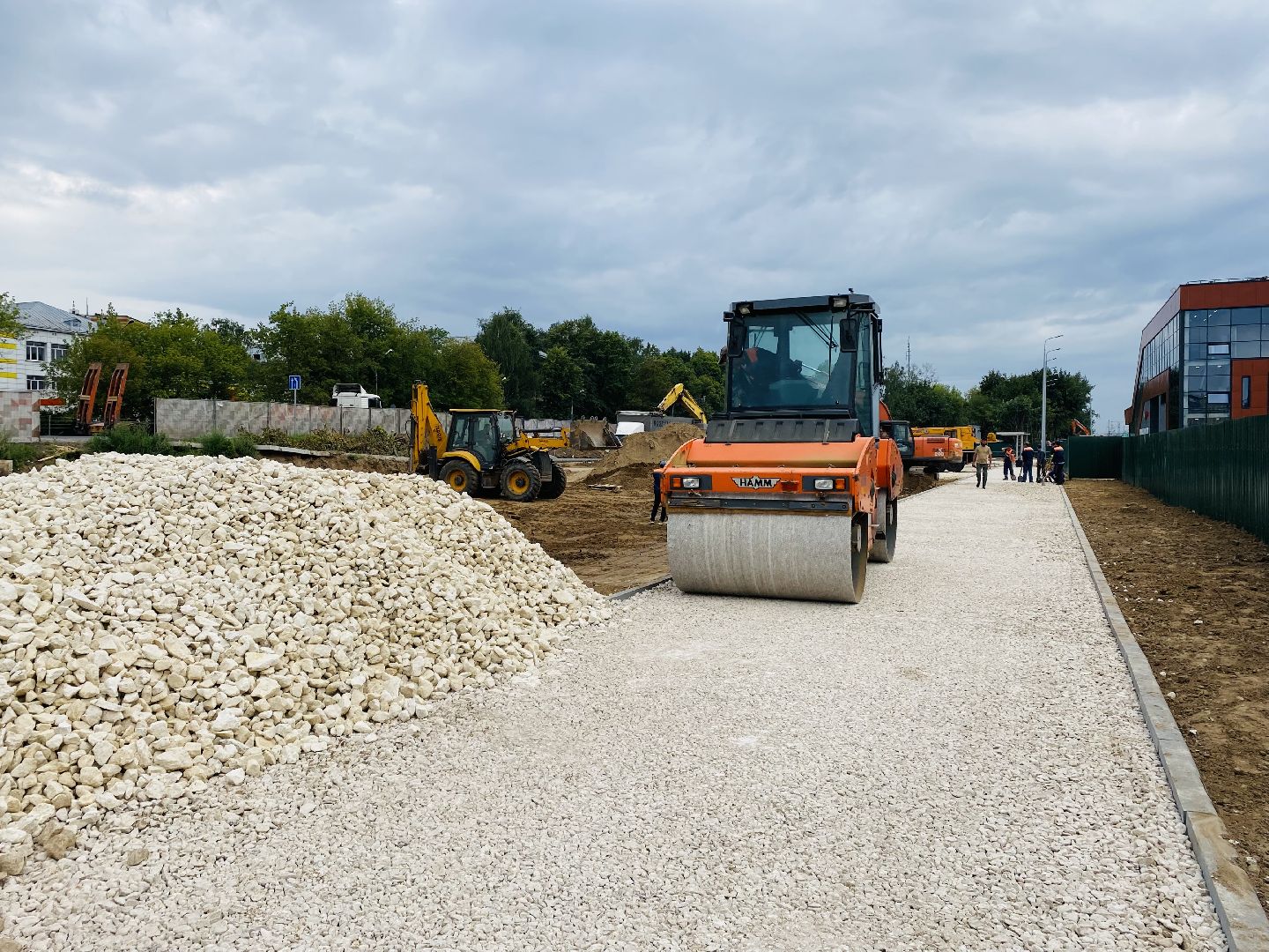 Балашиха, МЦД-4, платформа Ольгино, перехватывающая парковка