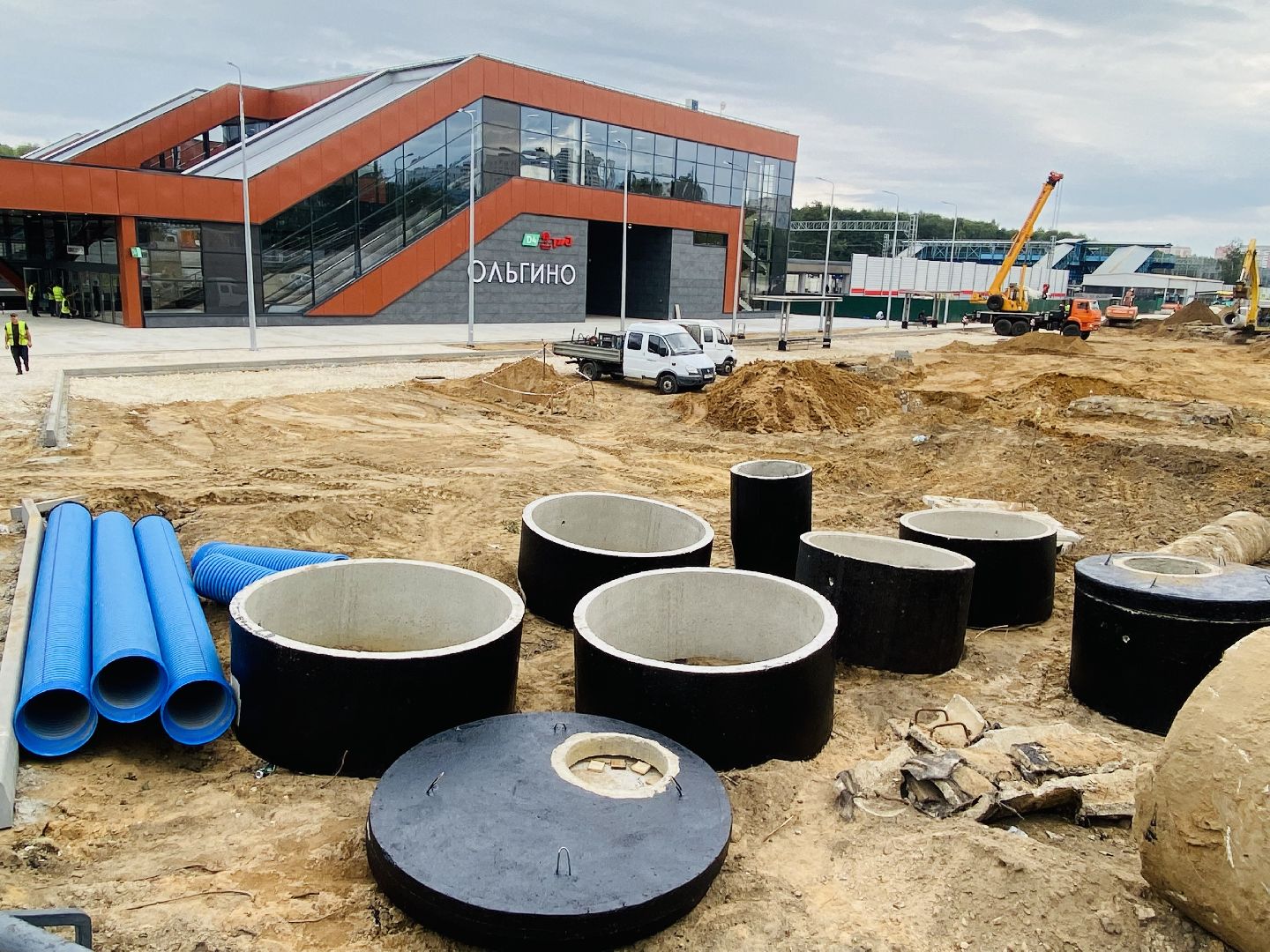 Балашиха, МЦД-4, платформа Ольгино, перехватывающая парковка