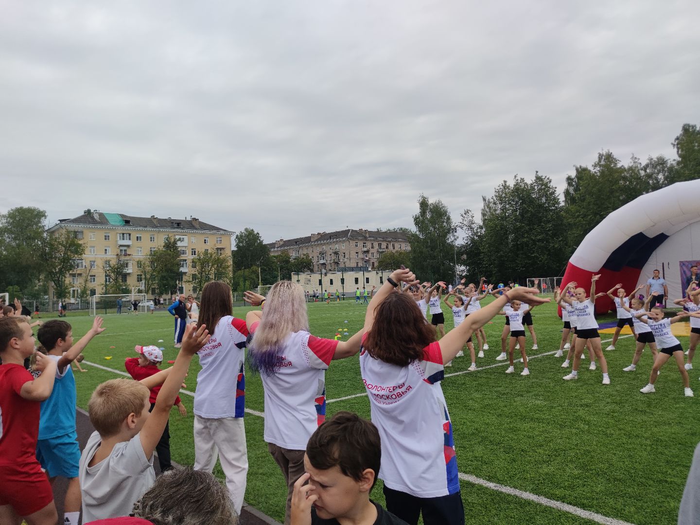 Волонтеры Подмосковья, добровольцы, праздник, День Физкультурника, Дубна