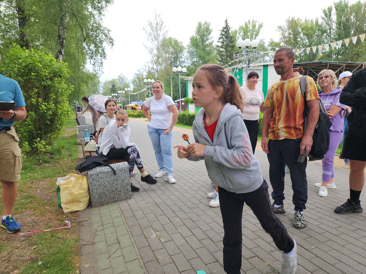 Кашира, День физкультурника, Городской парк, волейбол, баскетбол, шахматы, дартс