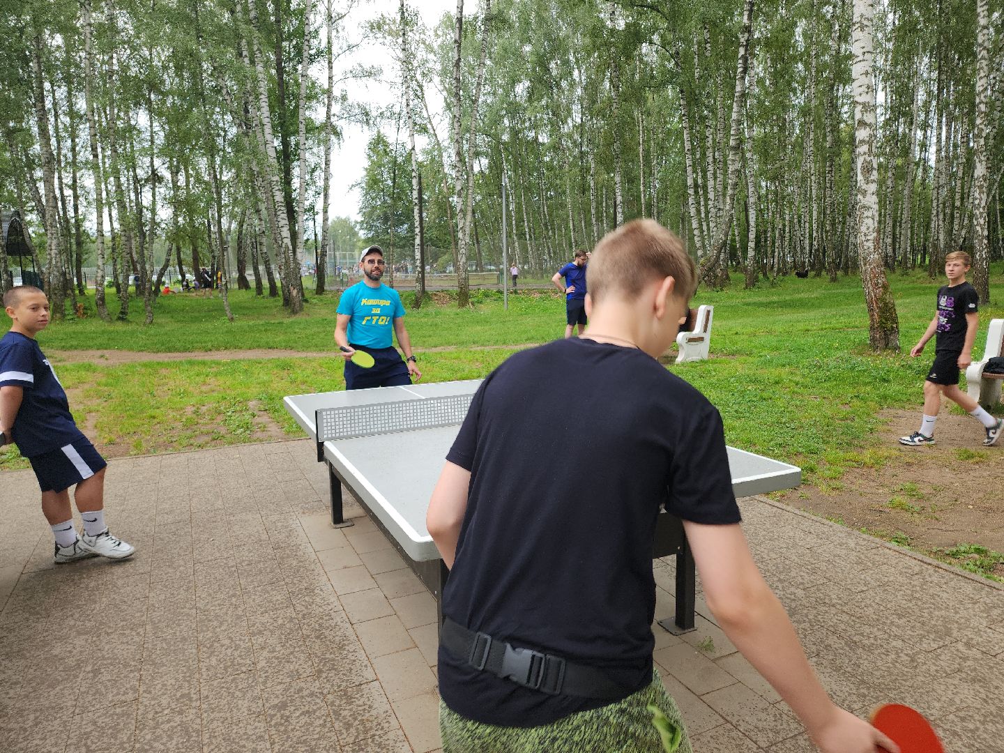 Кашира, День физкультурника, Городской парк, волейбол, баскетбол, шахматы, дартс