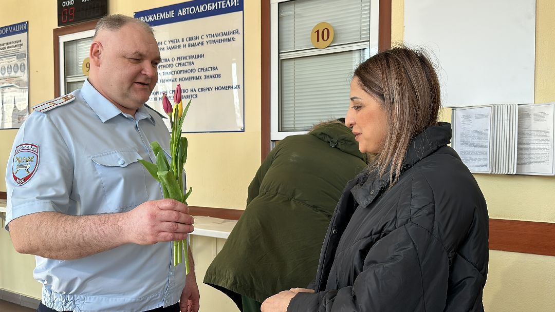 Одинцово, Госавтоинспекция, 8 марта, Автоледи, флешмоб