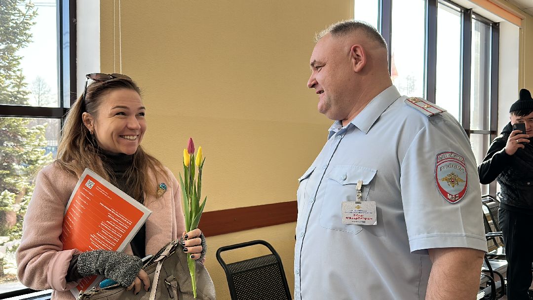 Одинцово, Госавтоинспекция, 8 марта, Автоледи, флешмоб