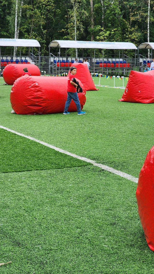 Долгопрудный, День физкультурника, футбольный дартс, лазертаг