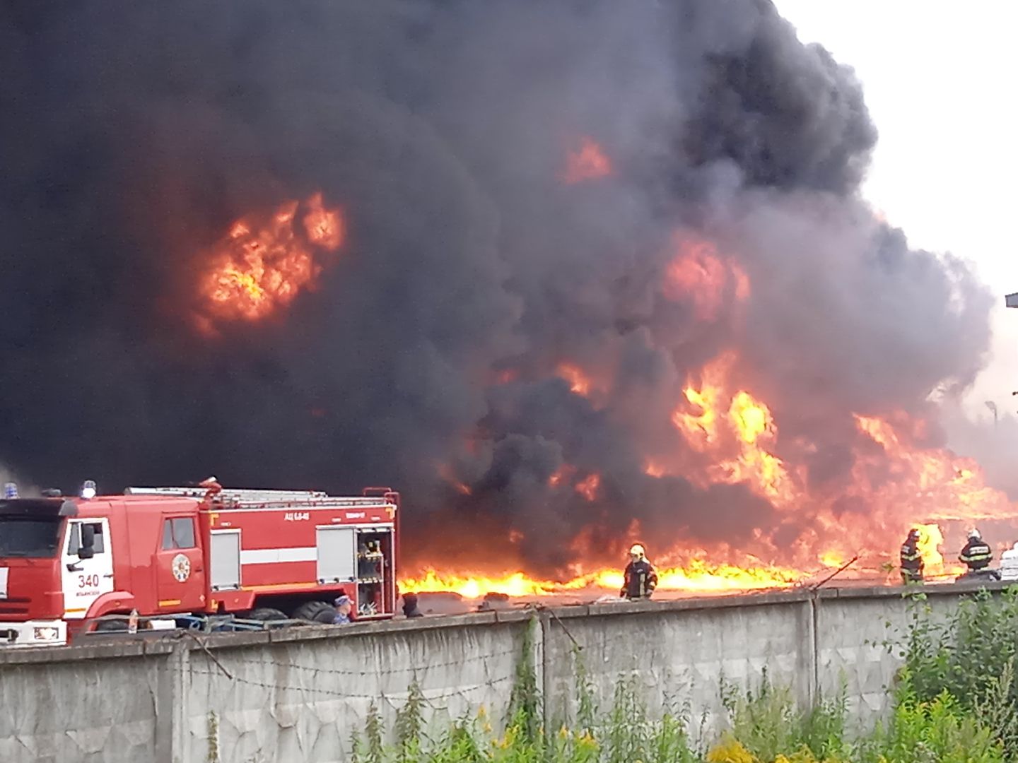 пожар, Раменское, пожарные, возгорание, склад