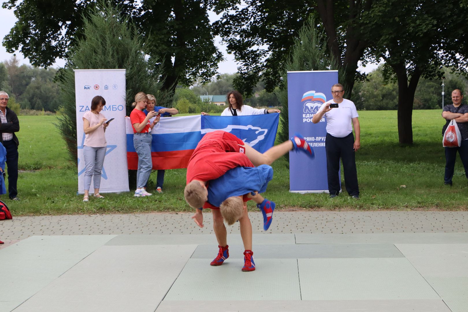 Серебряные Пруды, самбо в парке