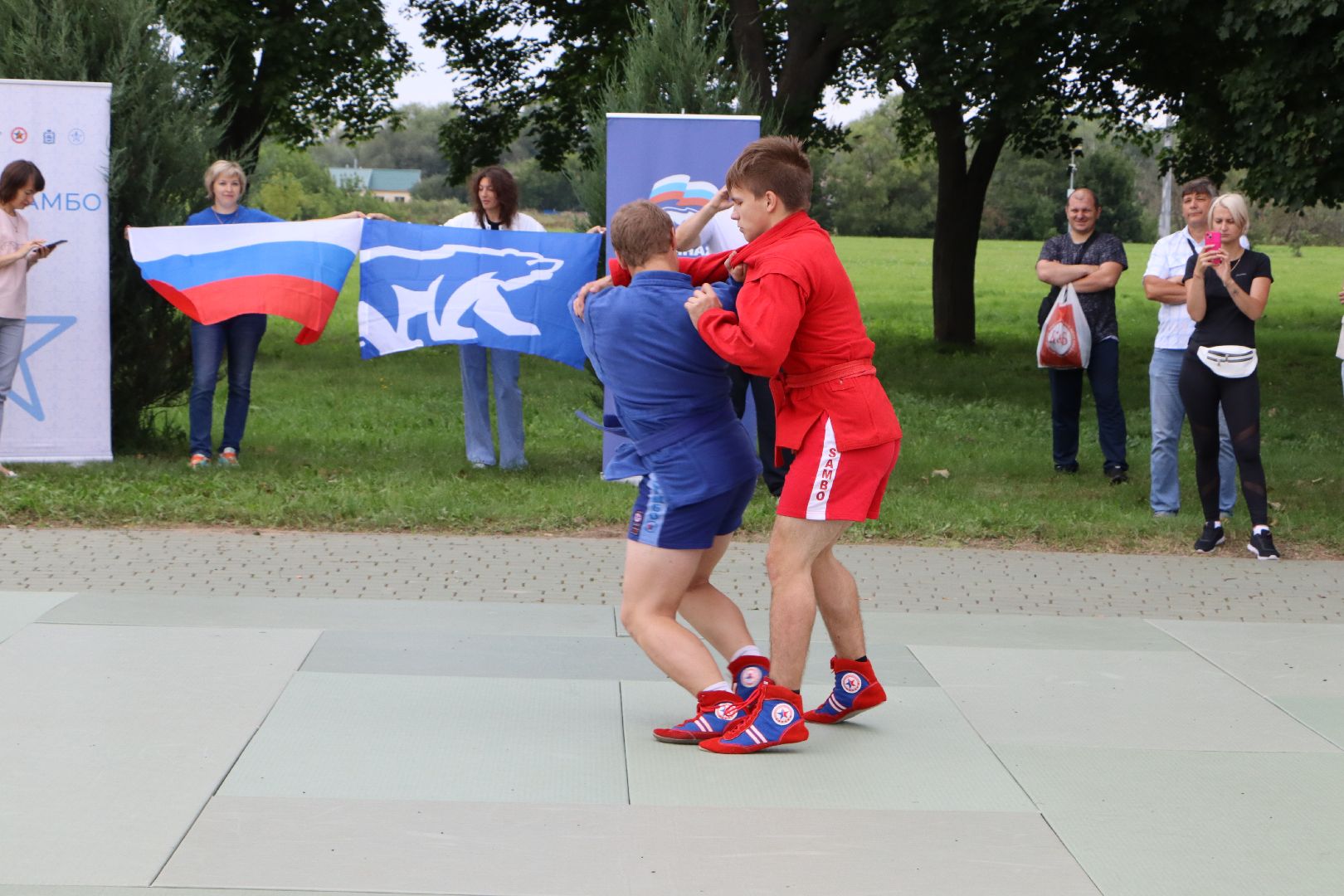 Серебряные Пруды, самбо в парке