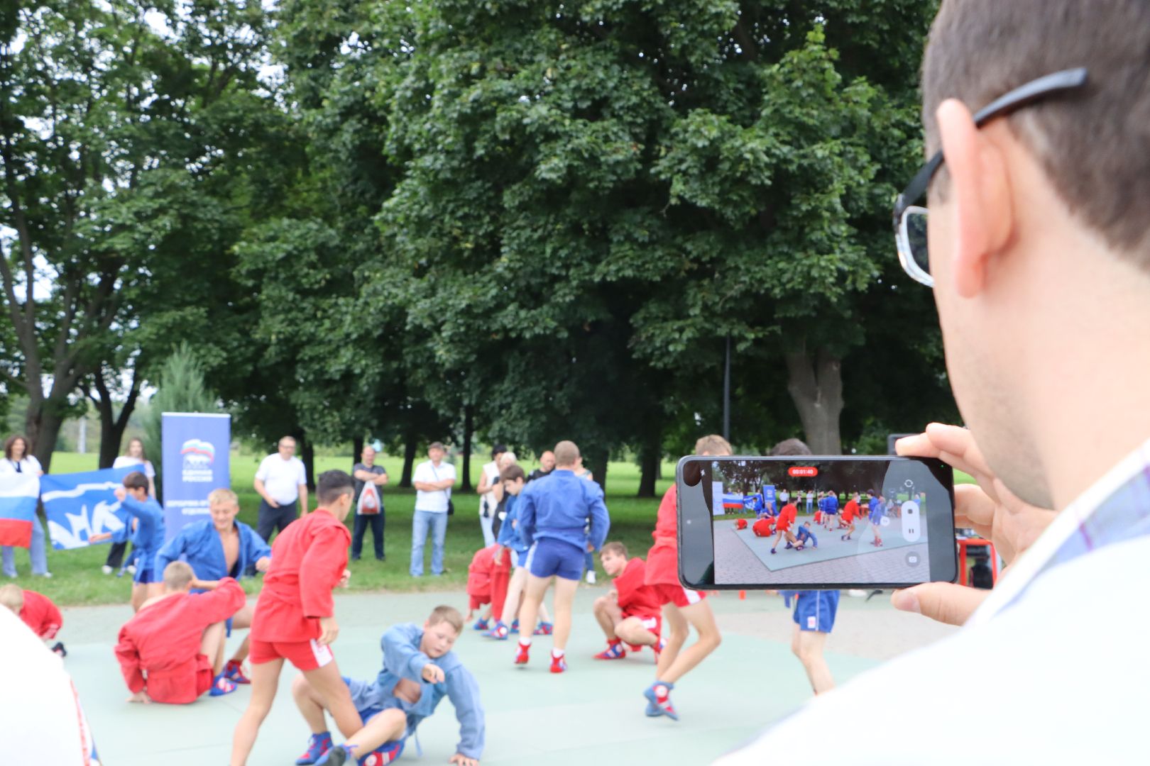 Серебряные Пруды, самбо в парке