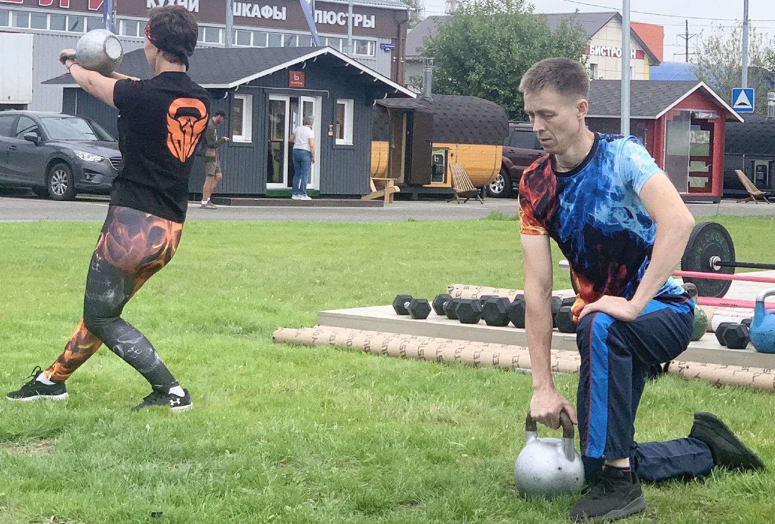 Балашиха, Подмосковье, спорт, гиревой спорт, жонглирование гирями, День физкультурника