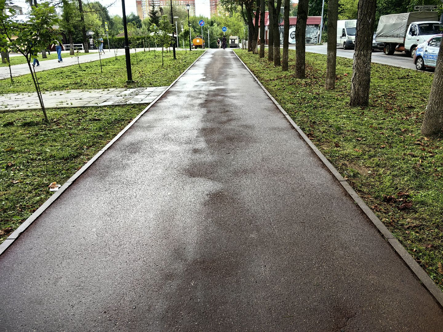 Уборка, улица, техника, полив, Щёлково