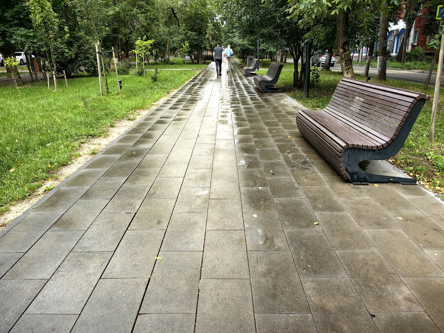 Уборка, улица, техника, полив, Щёлково