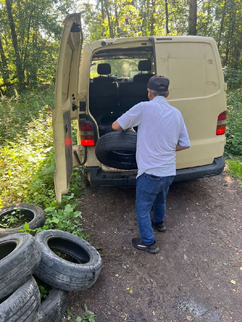 Вывоз покрышек, Мегабак, уборка в лесу, Котельники