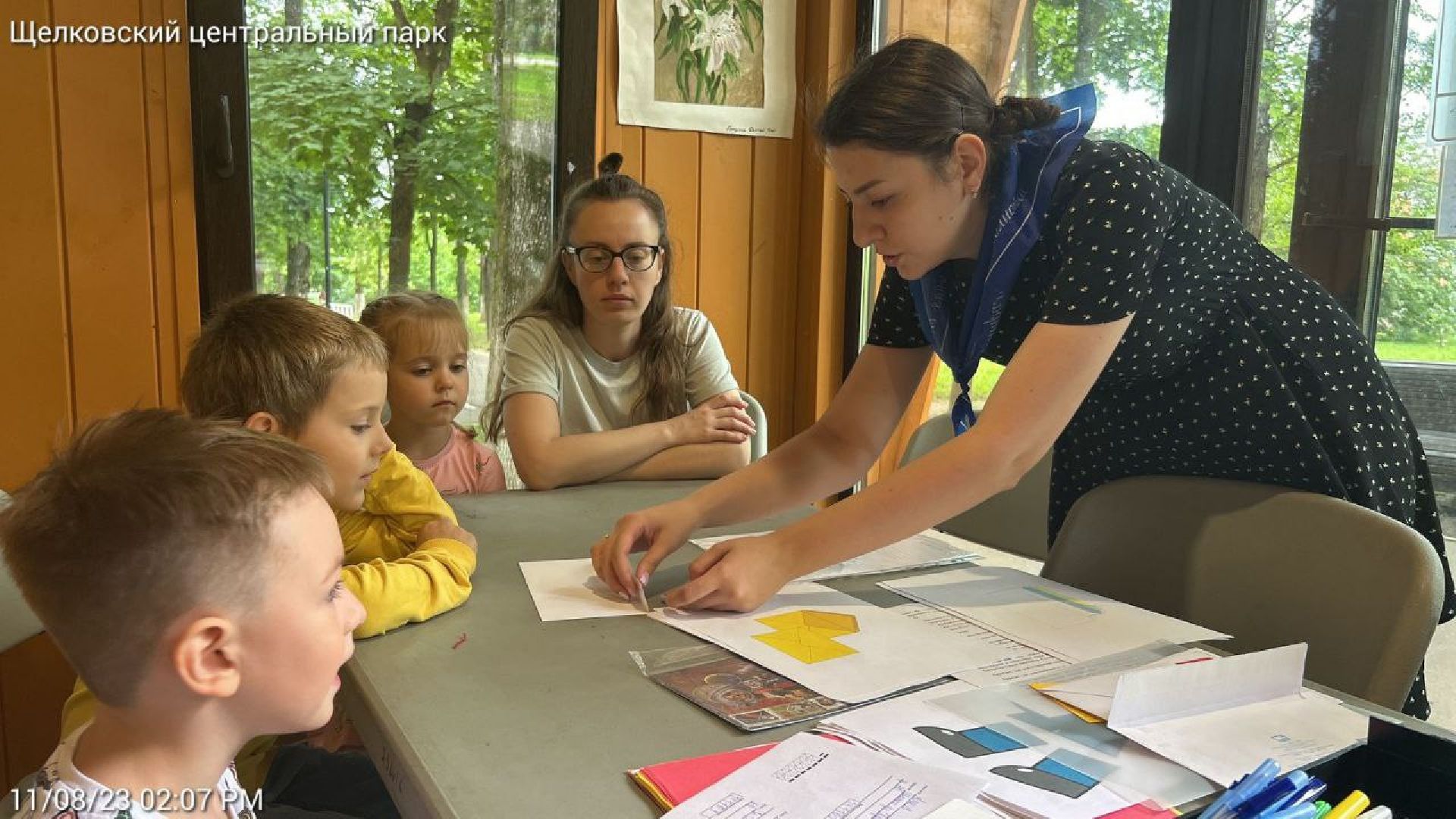 Мастер-класс, парк, письмо, дети