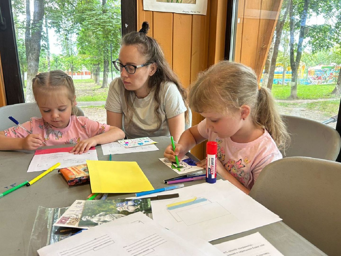 Мастер-класс, парк, письмо, дети