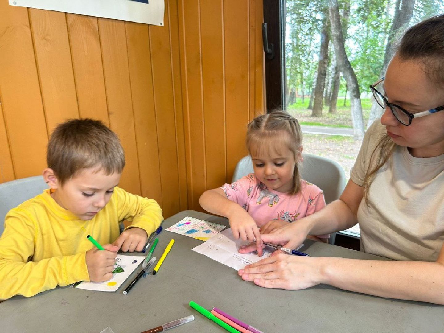 Мастер-класс, парк, письмо, дети