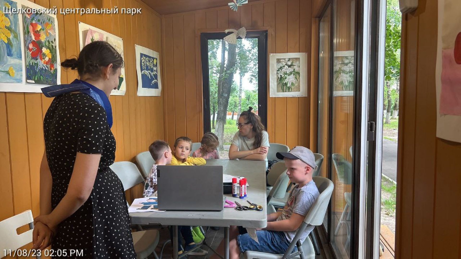 Мастер-класс, парк, письмо, дети