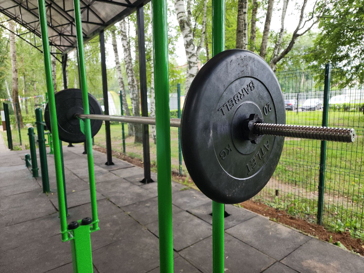 Кашира, парк, воркаут, крыша, тренажёры