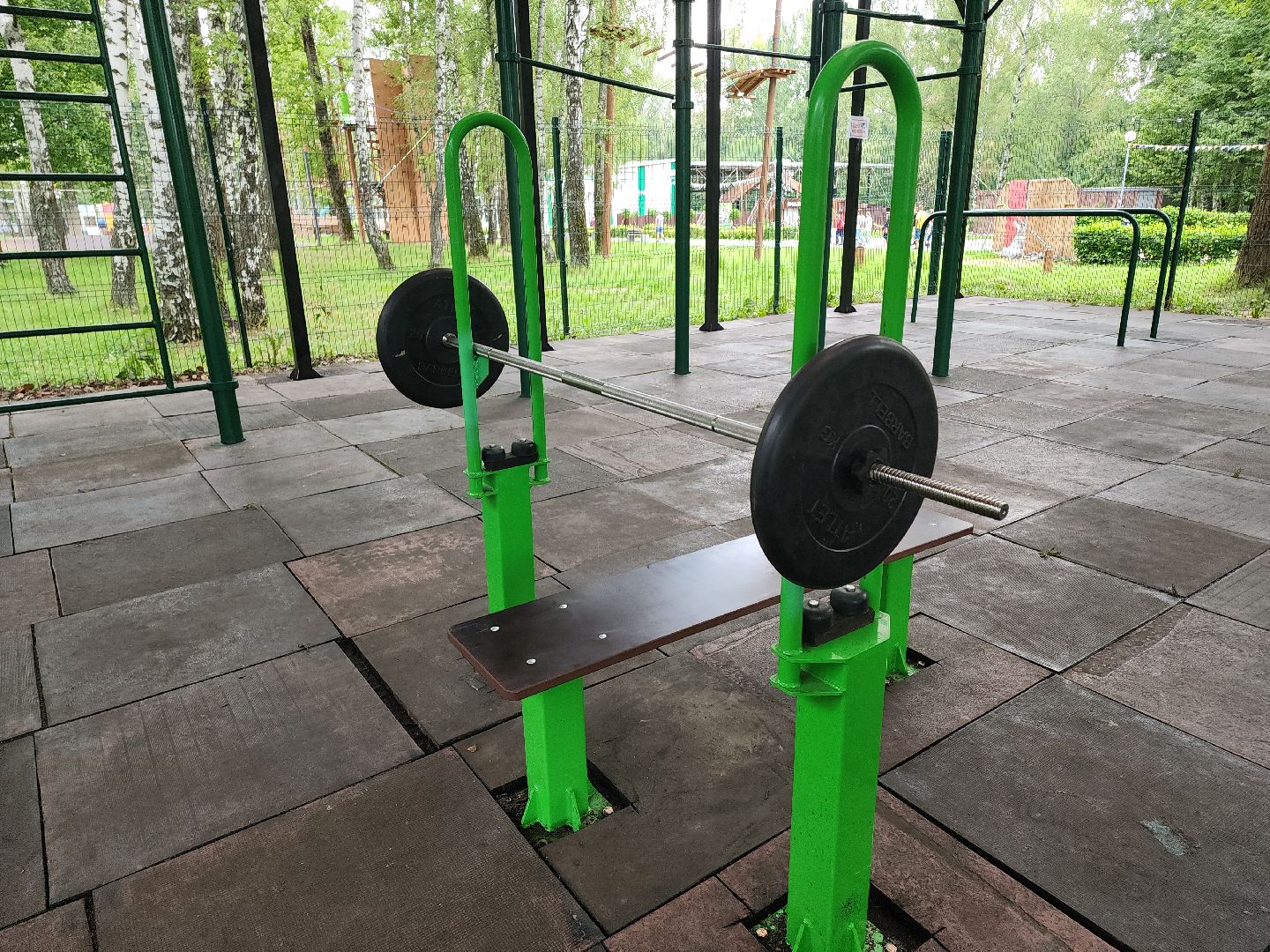 Кашира, парк, воркаут, крыша, тренажёры