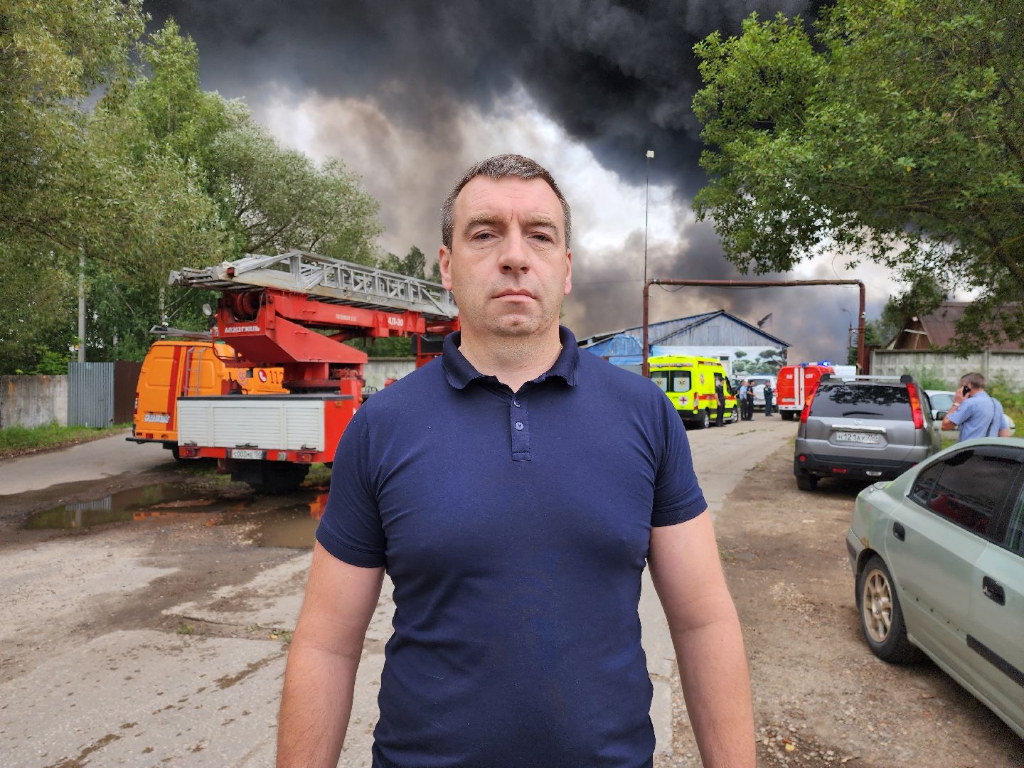 Раменское, ЧП, пожар на складе пластиковых изделий в Раменском, пострадавших нет