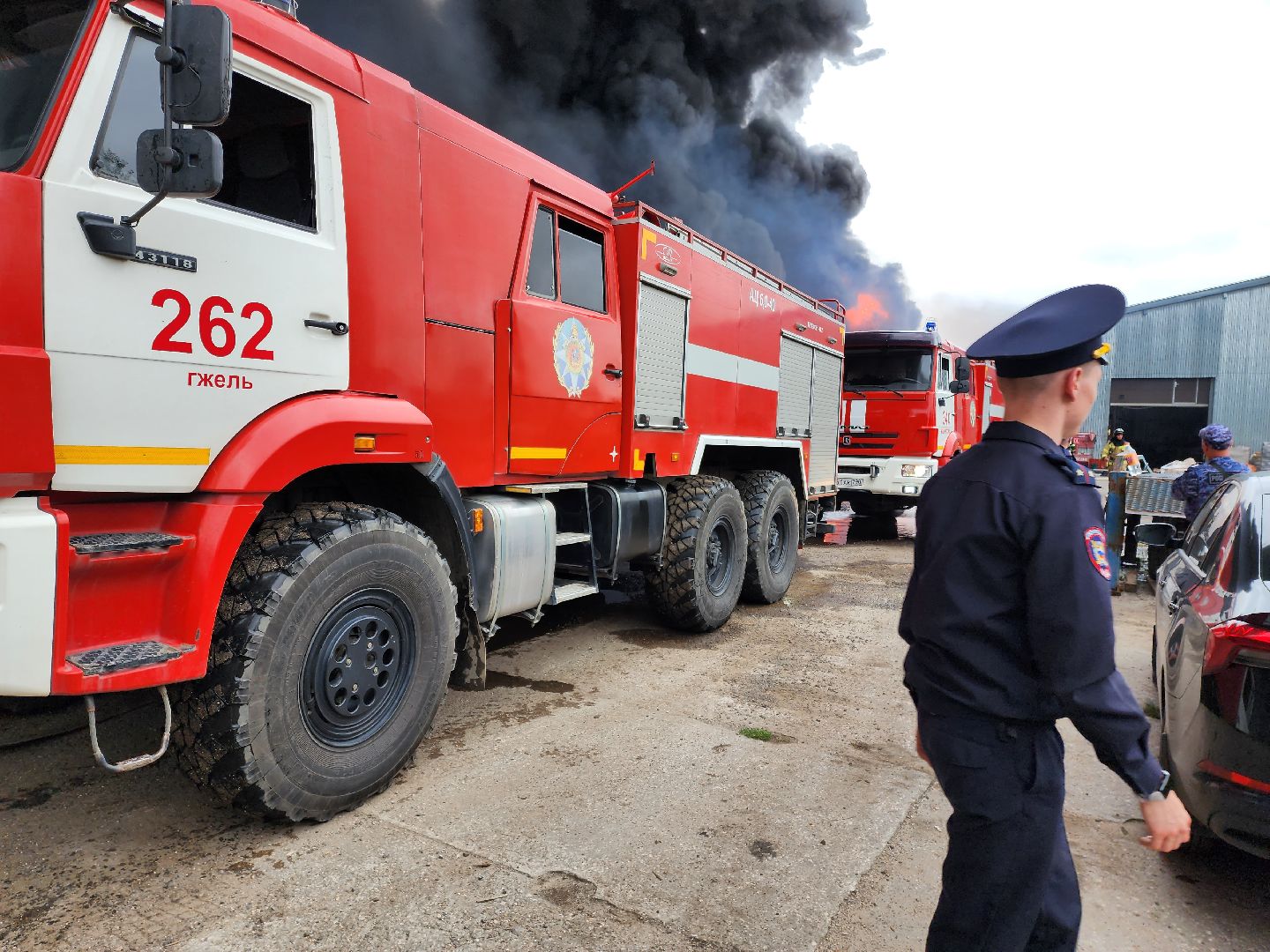 Раменское, ЧП, пожар на Донинском шоссе