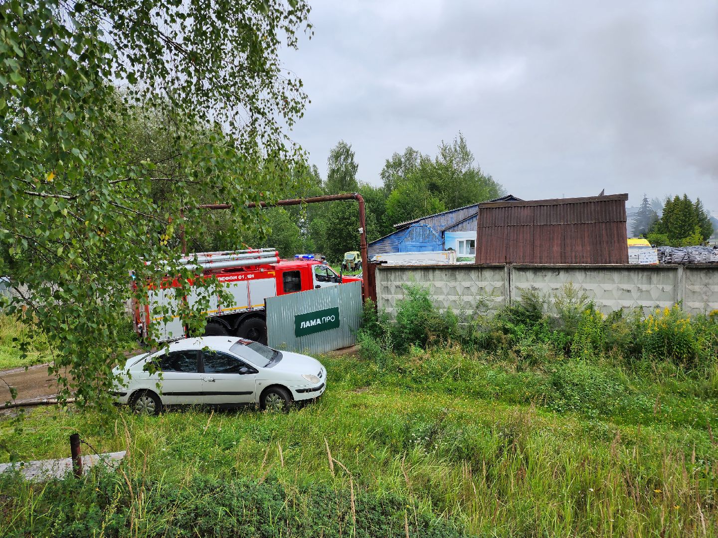 Раменское, ЧП, пожар на донинском шоссе, открытое горение ликвидировано