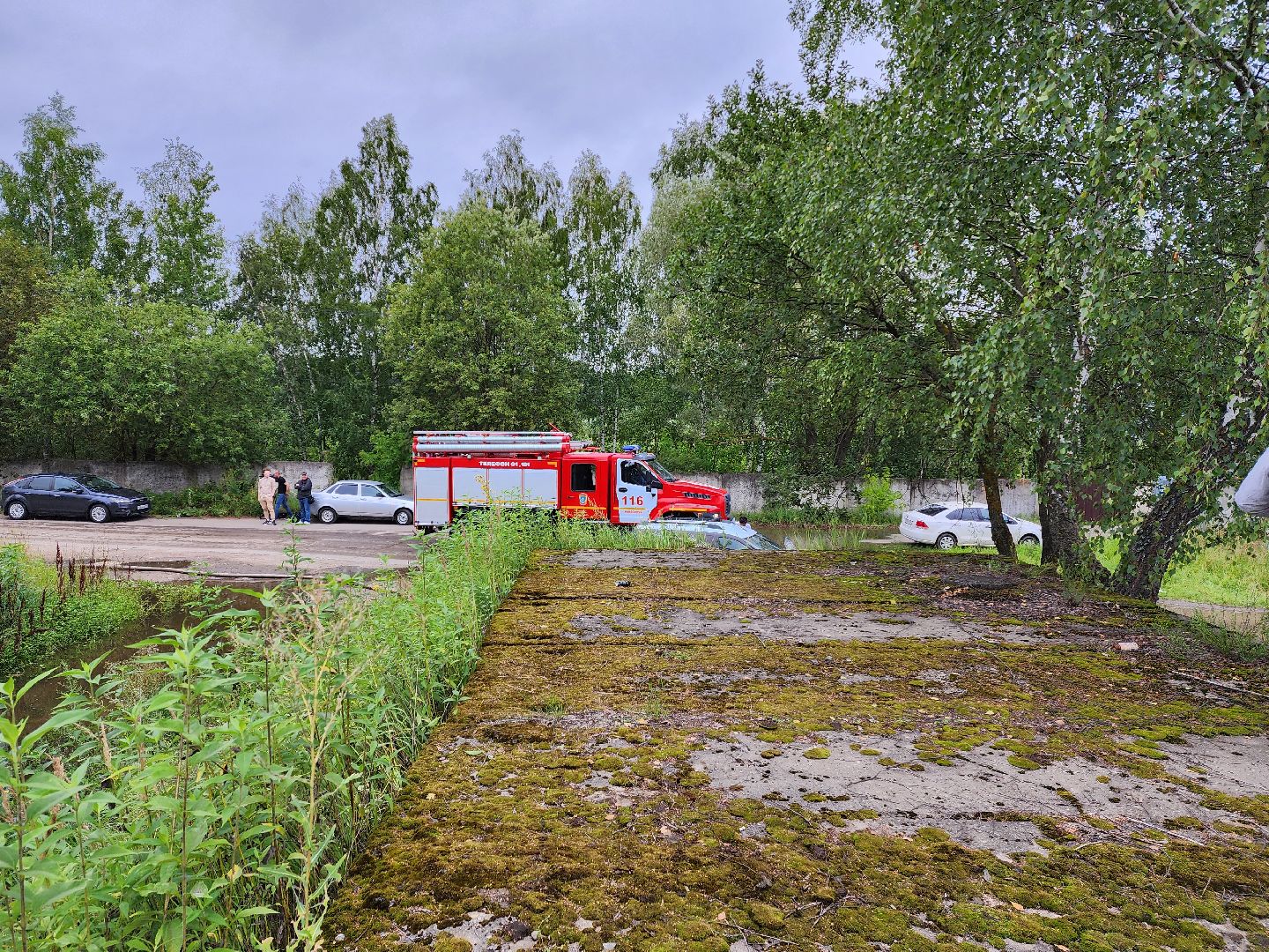 Раменское, ЧП, пожар на донинском шоссе, открытое горение ликвидировано