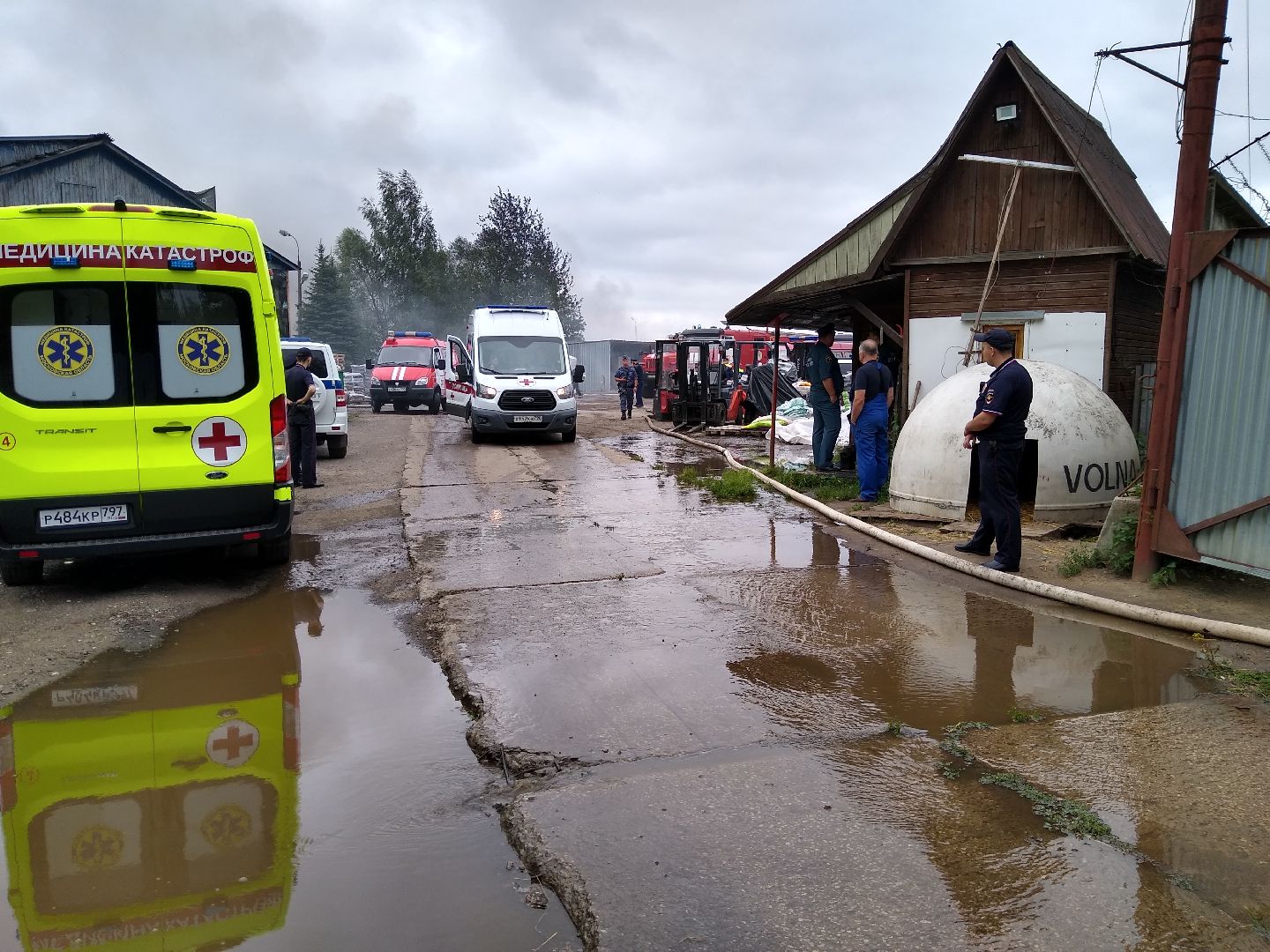 Раменское, ЧП, пожар на донинском шоссе, открытое горение ликвидировано