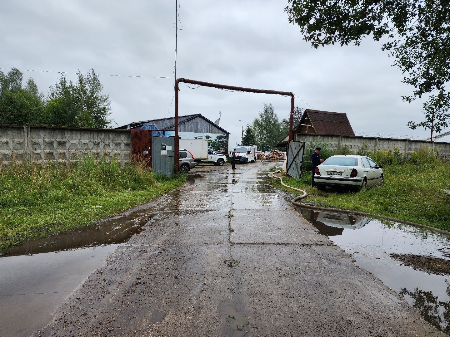 Раменское, ЧП, пожар на донинском шоссе, открытое горение ликвидировано