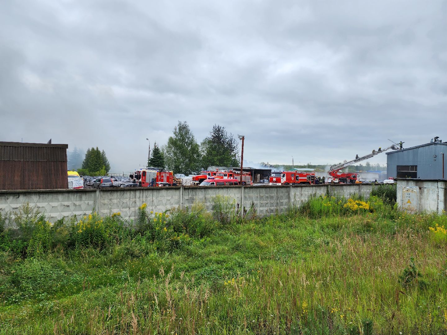 Раменское, ЧП, пожар на донинском шоссе, открытое горение ликвидировано