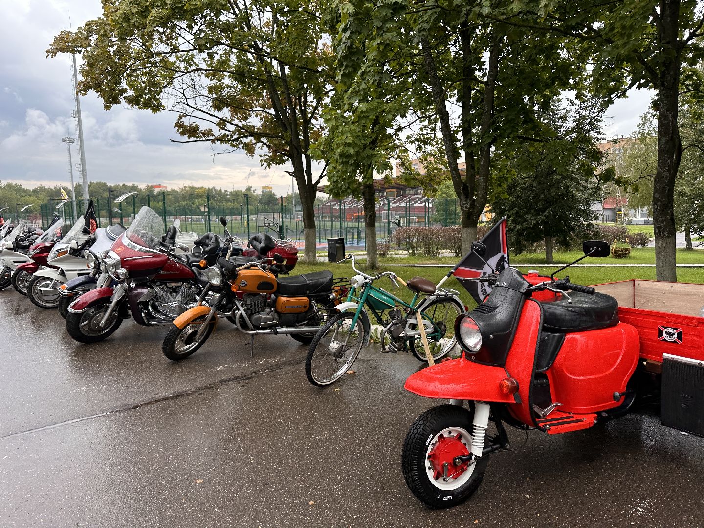 Одинцово, Мотоклуб, Ретроавтомобили, Волга