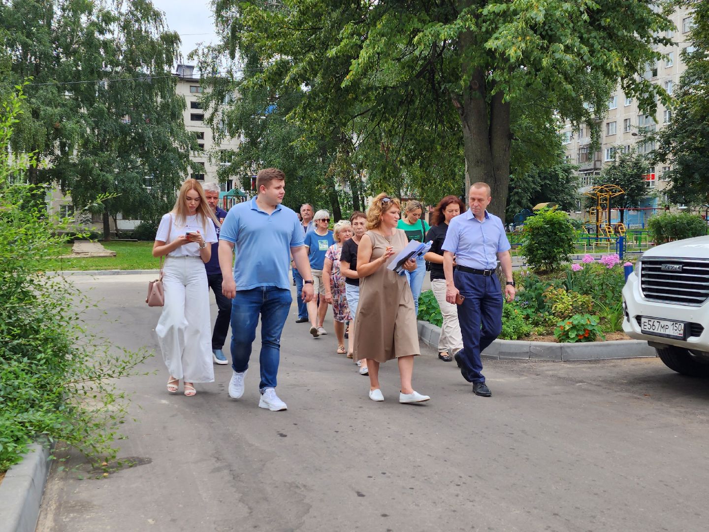 жители, Воскресенск, дворы, благоустройство дворов,