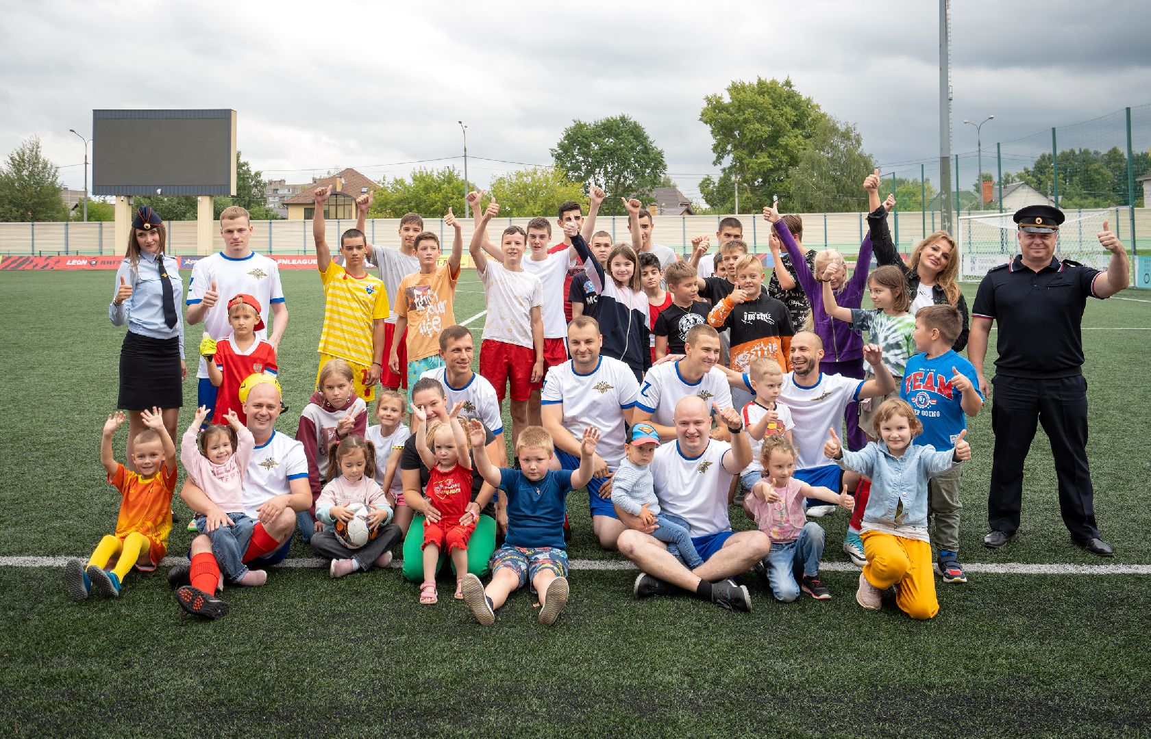 Домодедово, спорт, футбол, команда полицейских, зарядка