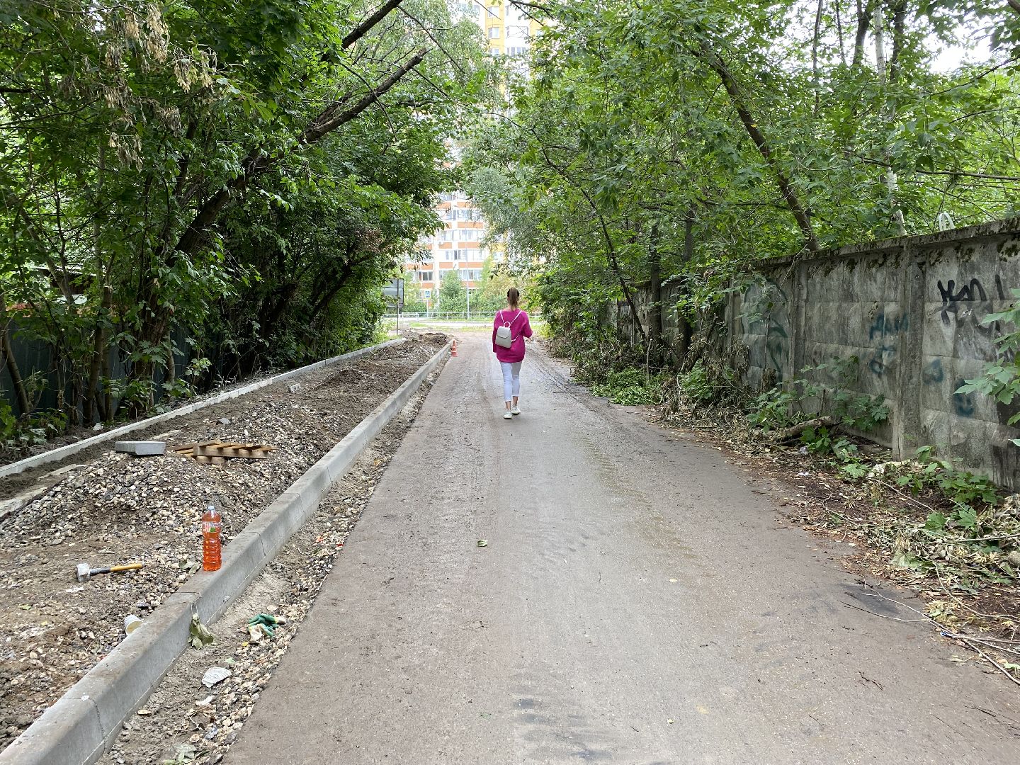 Балашиха, микрорайон Ольгино, ремонт дорог