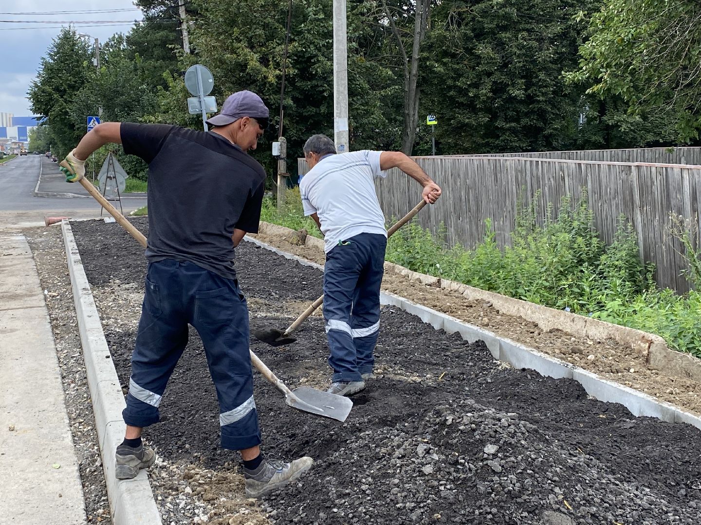 Балашиха, микрорайон Ольгино, ремонт дорог