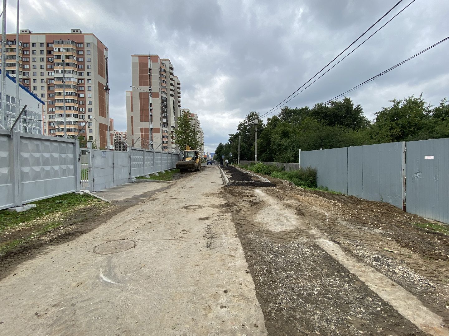 Балашиха, микрорайон Ольгино, ремонт дорог