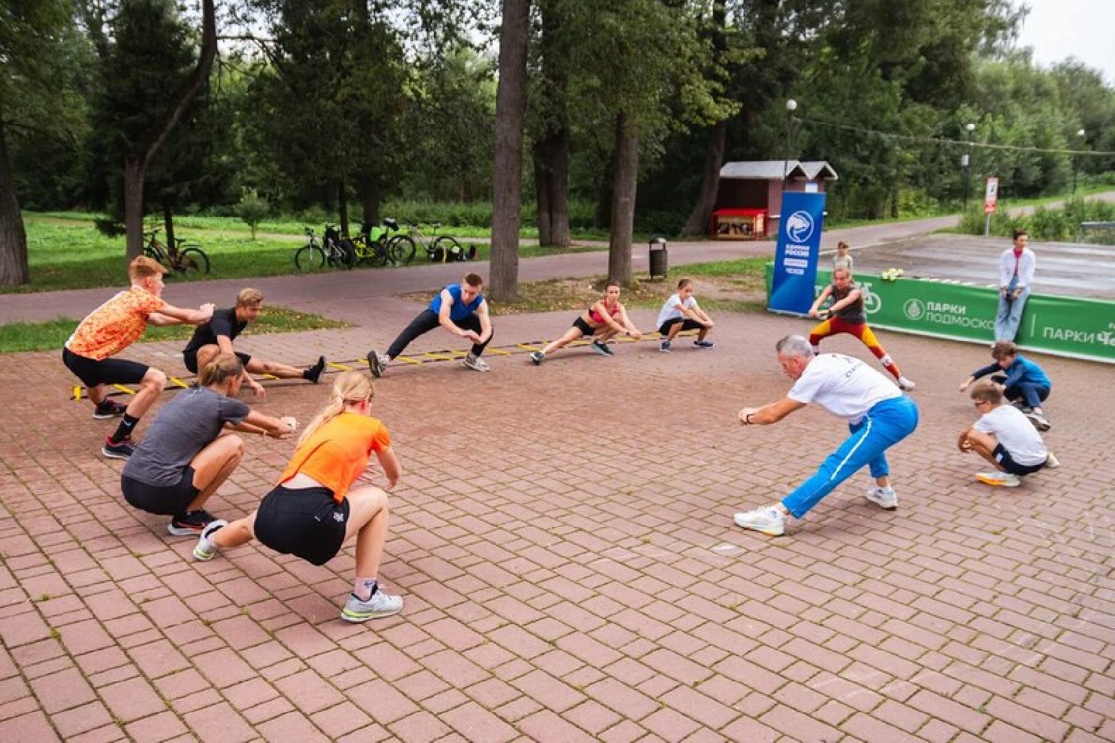 Чехов, спорт, тайский бокс, парк, тренировка