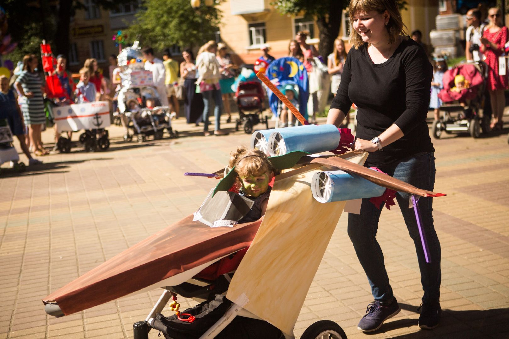 Ступино, день города, парад колясок