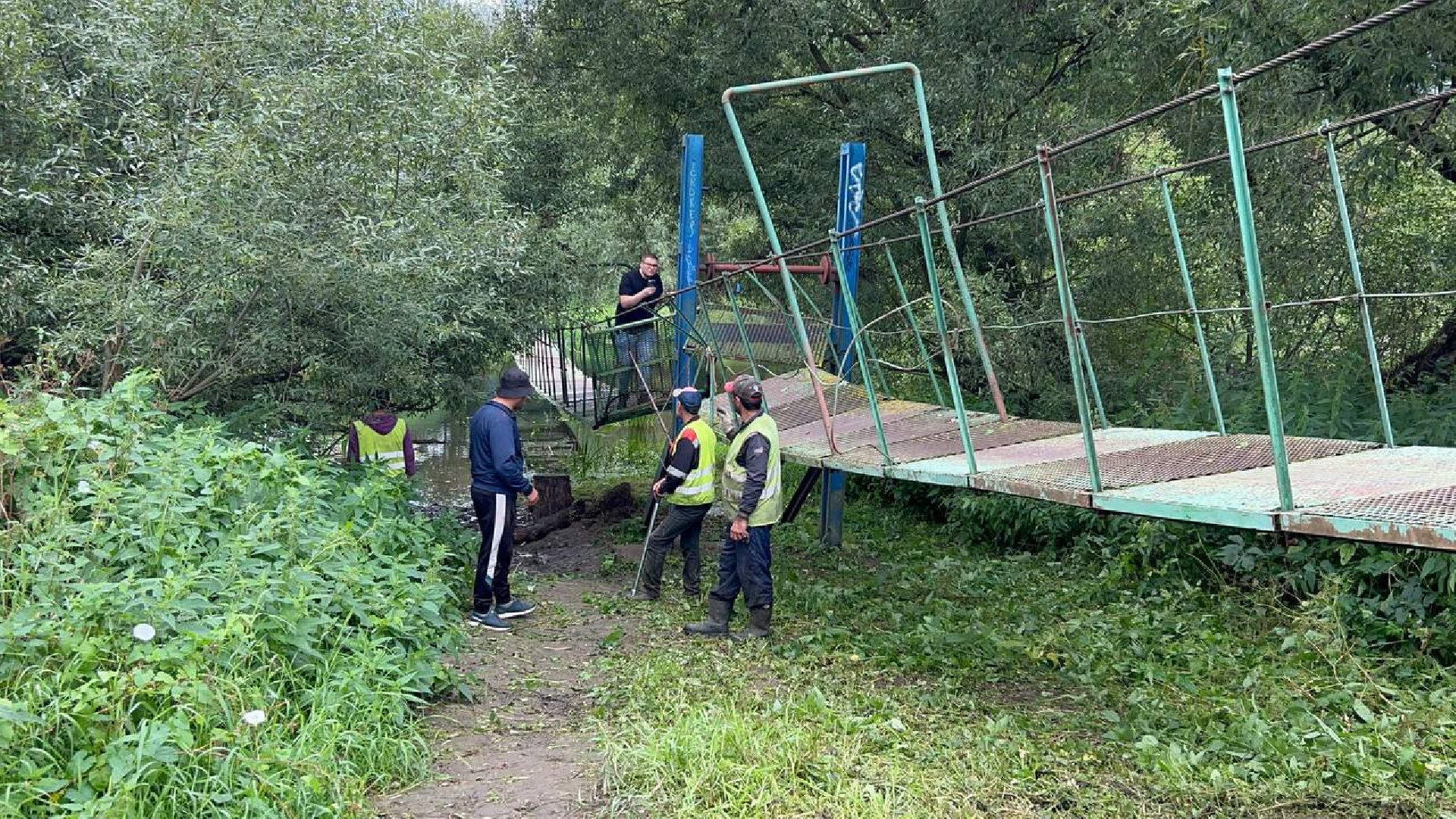 Подольск, подвесной мост, ремонт, власть, обращение жителей