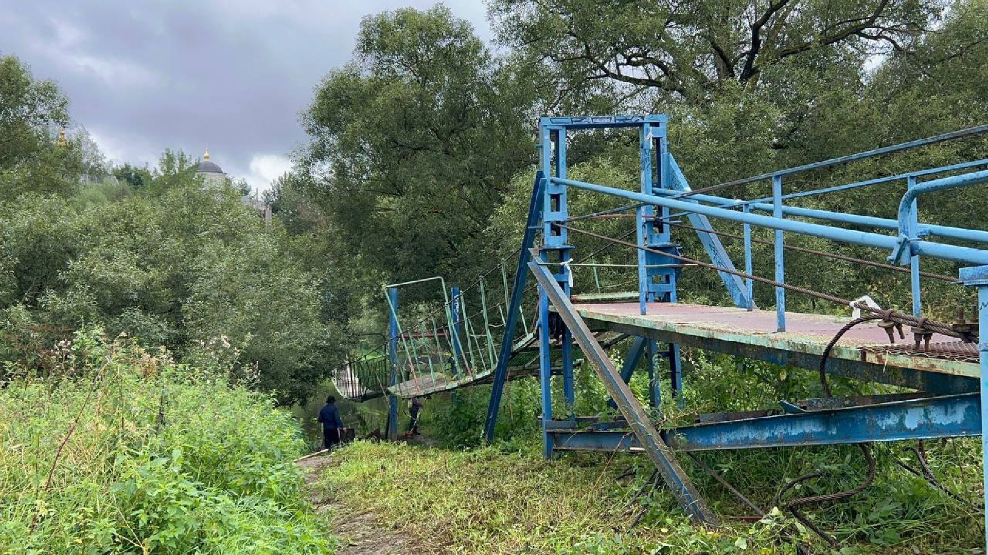 Подольск, подвесной мост, ремонт, власть, обращение жителей
