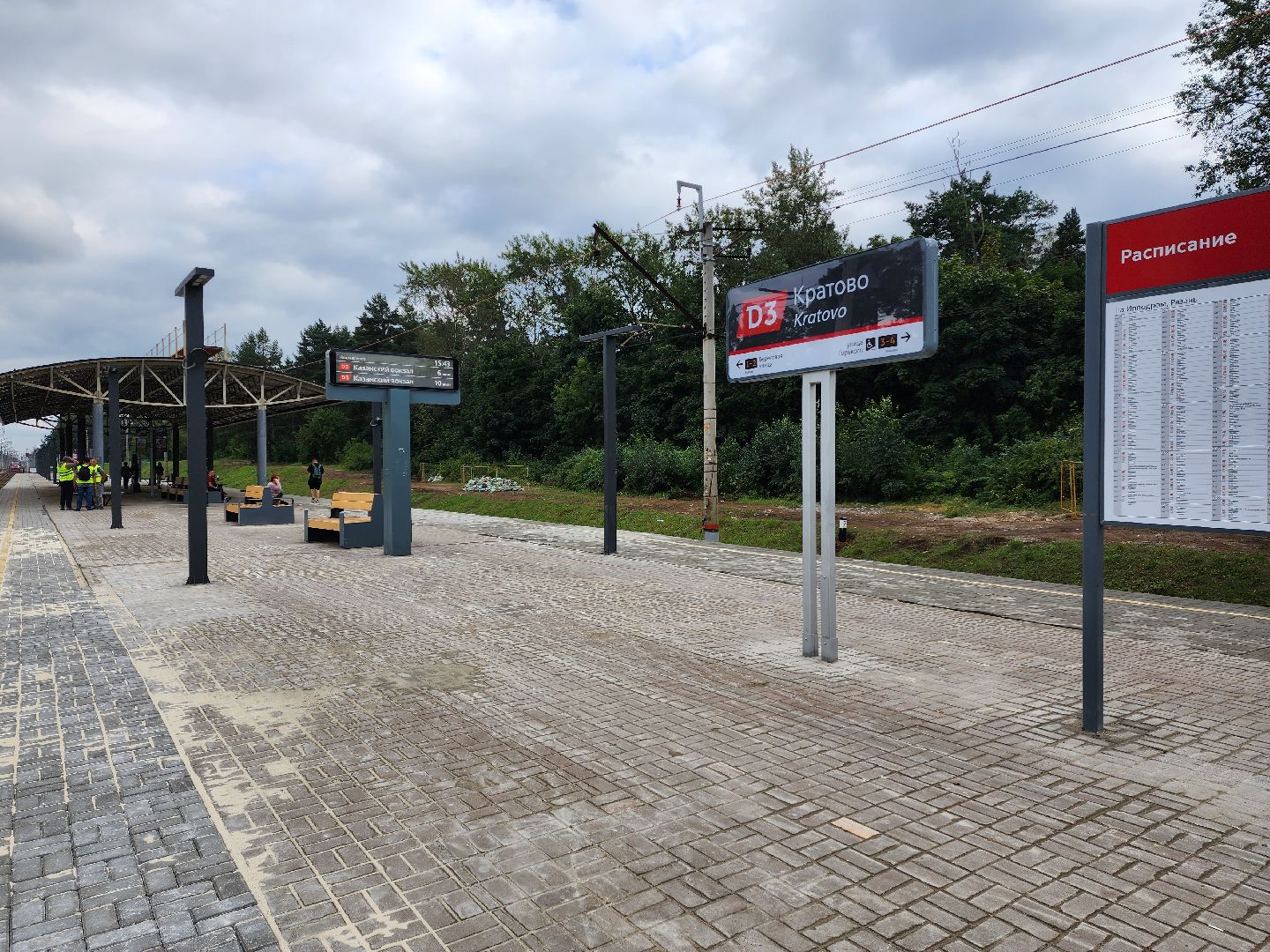 Раменское, транспорт, подготовка к запуску МЦД-3, на платформе Кратово обновили освещение