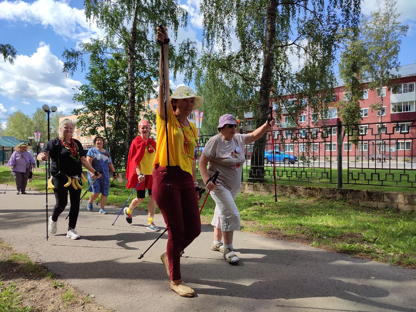 #активноедолголетие, #скандинавскаяходьба, #костюмированныйскандипроход, #талдом, #спорт