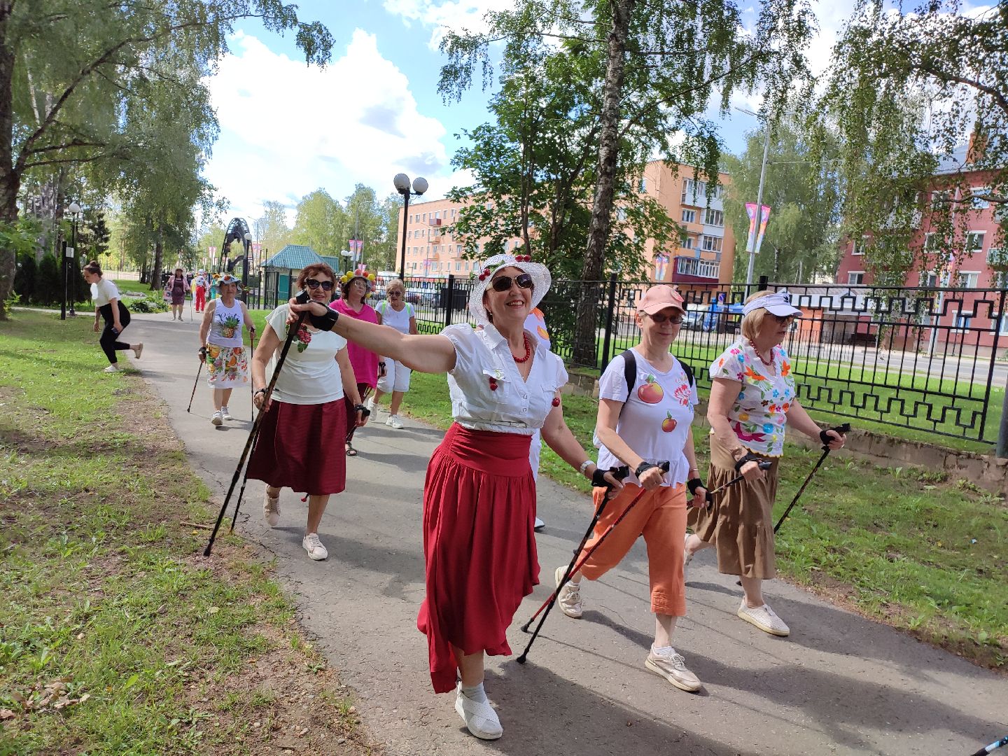 #активноедолголетие, #скандинавскаяходьба, #костюмированныйскандипроход, #талдом, #спорт