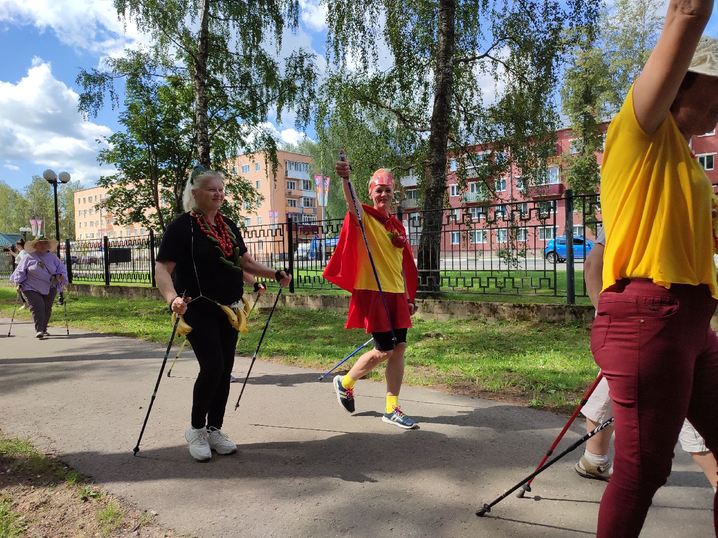 #активноедолголетие, #скандинавскаяходьба, #костюмированныйскандипроход, #талдом, #спорт