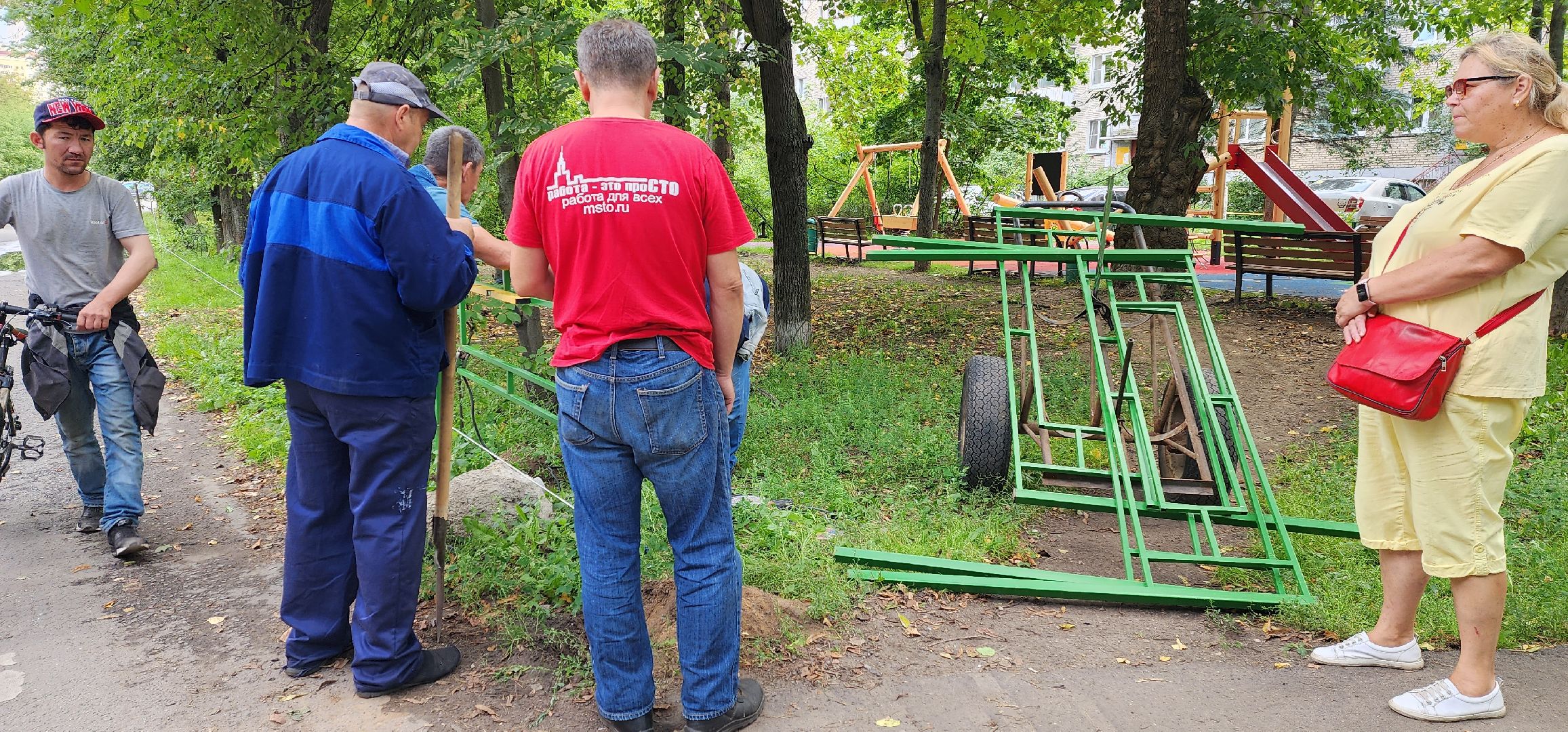 благоустройство, Белая Дача, палисадник, установка ограждения, Котельники