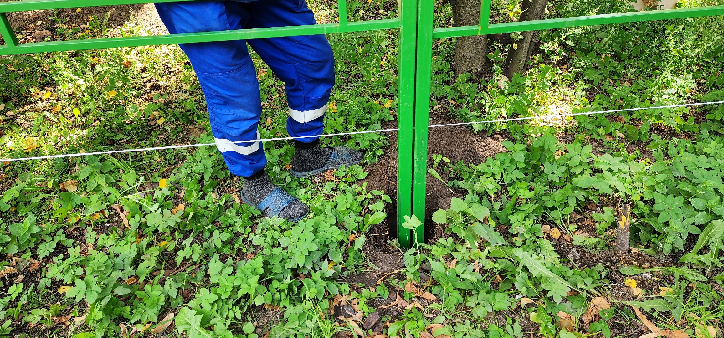 благоустройство, Белая Дача, палисадник, установка ограждения, Котельники