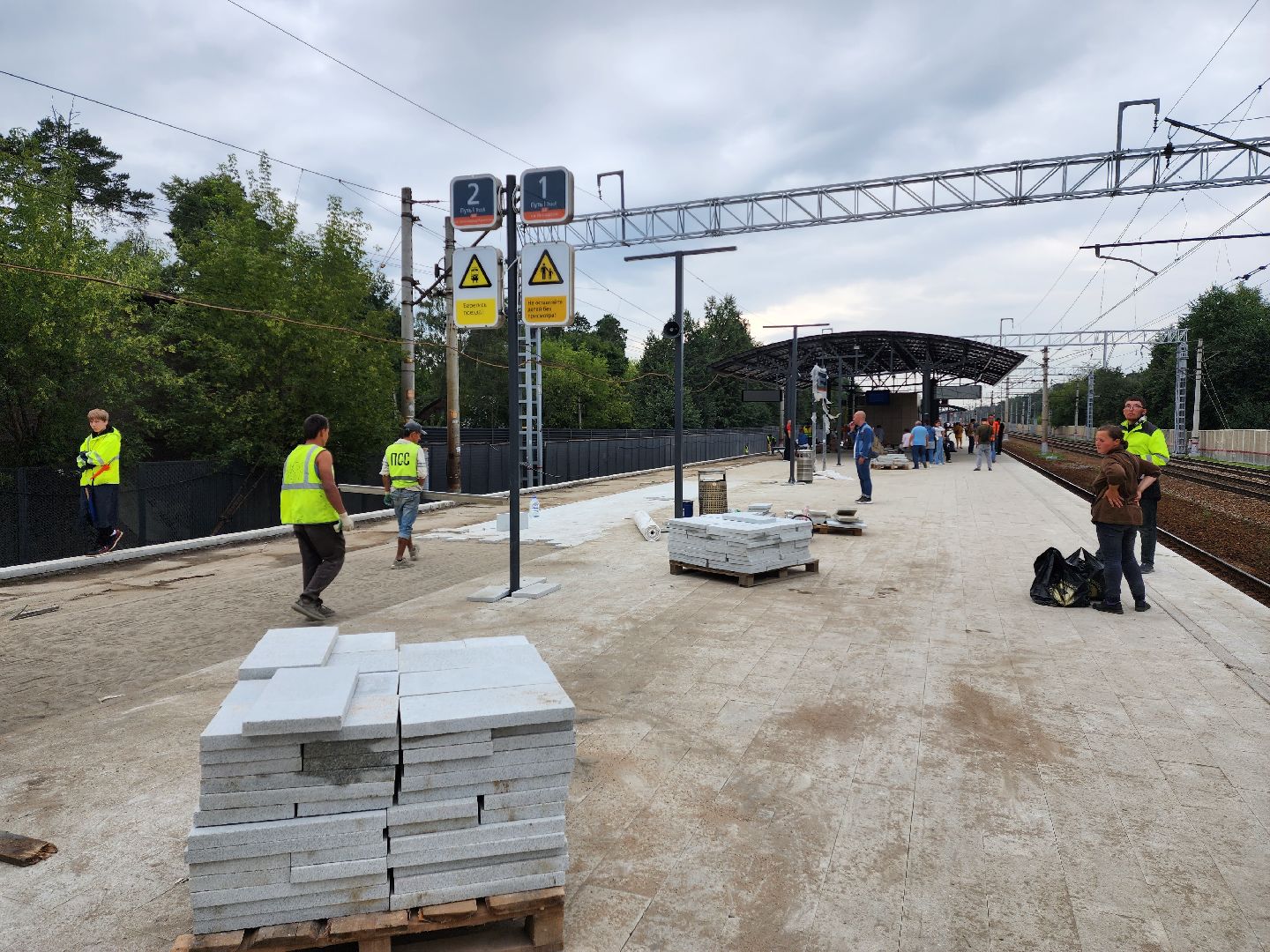 Раменское, транспорт, подготовка к запуску мцд-3, капитальный ремонт платформы Ильинская