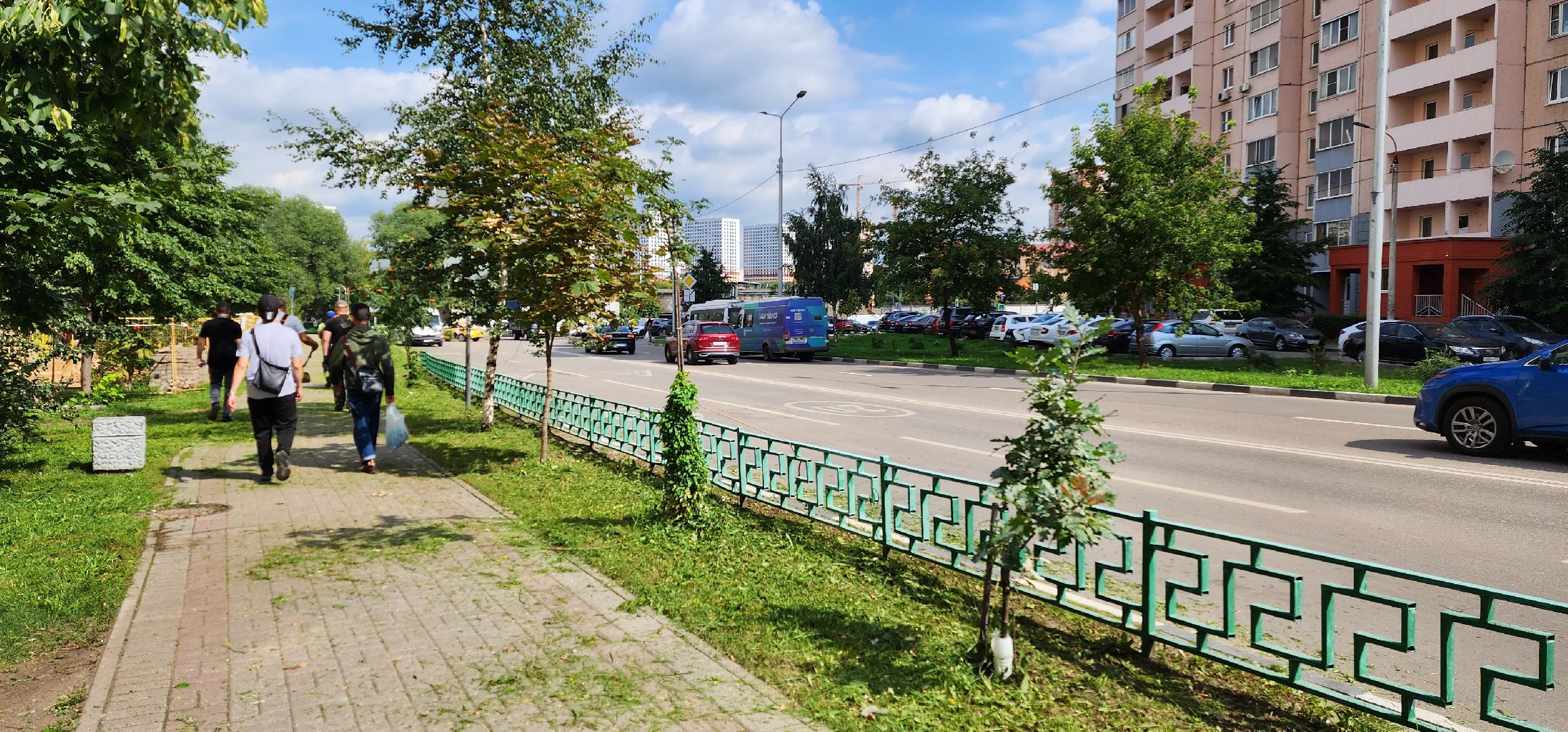 покос травы, благоустройство, Котельники