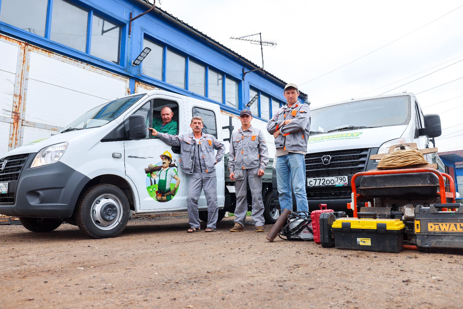 Реутов, благоустройство, детские площадки, ремонт, бригады, автомобили, скорость