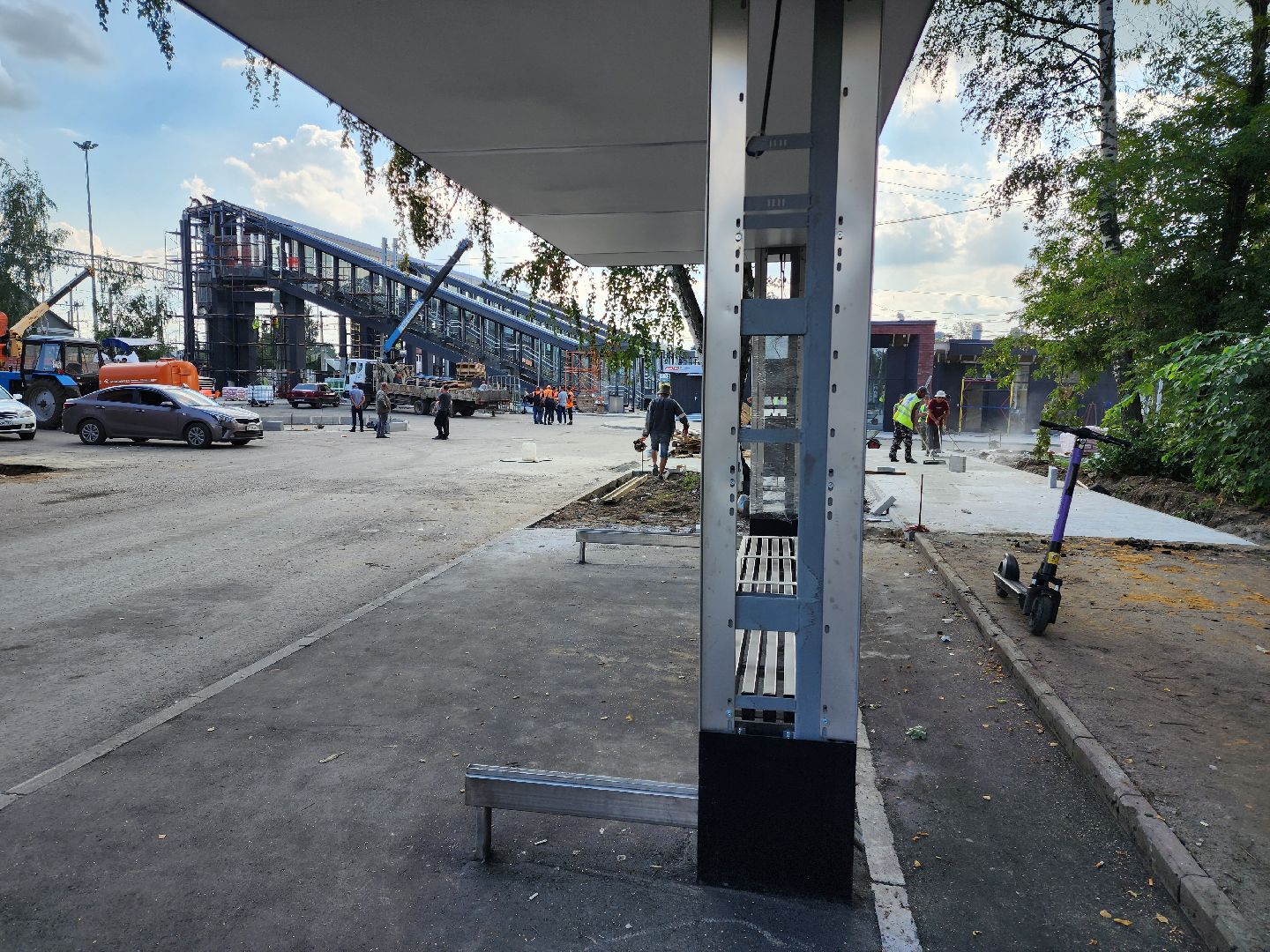 Раменское, транспорт, остановка у платформы Ипподром